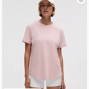 lululemon athletica Light Pink Love Crewneck Short Sleeve Tee